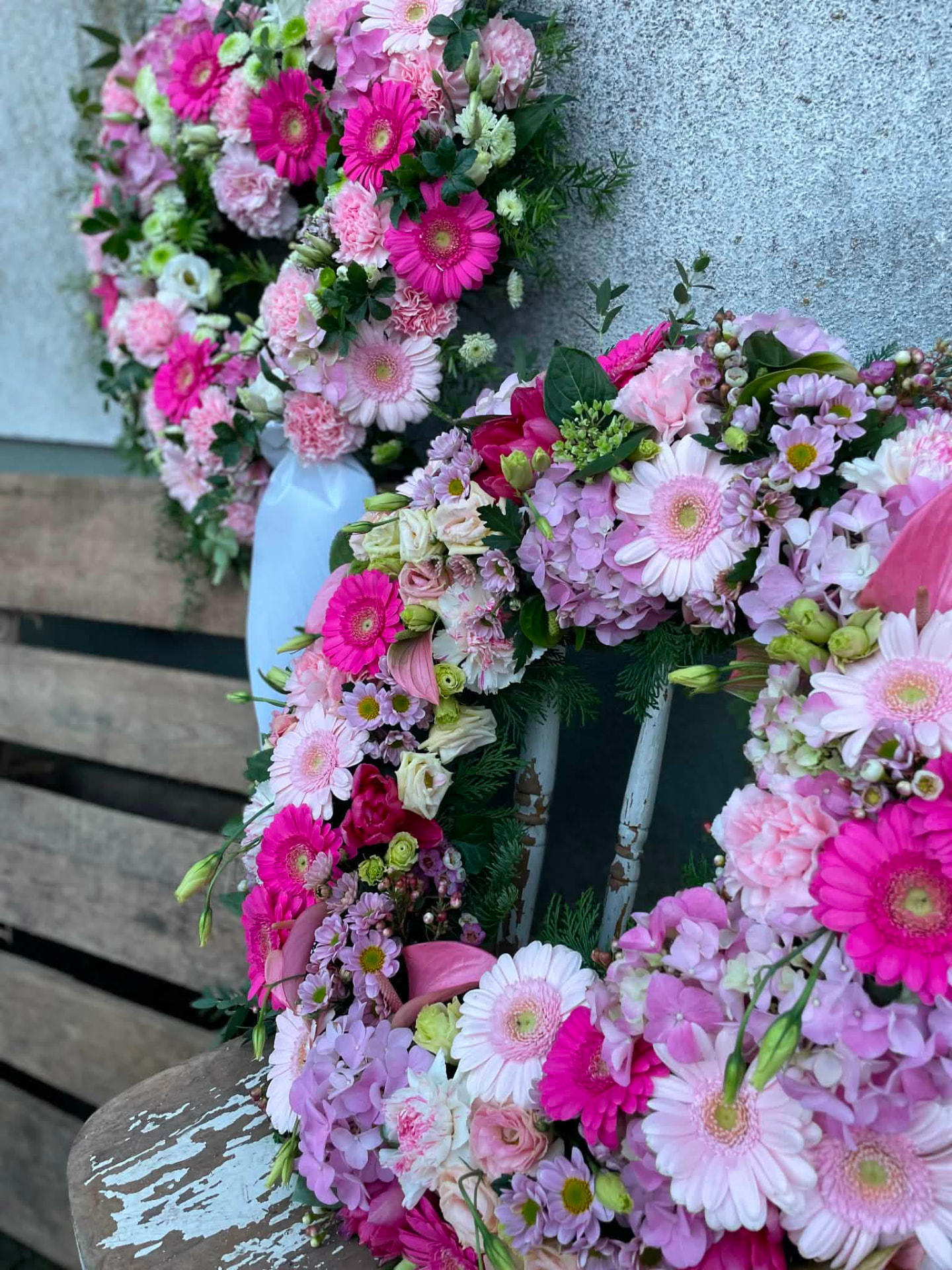 KRANSAR I ROSA TONER