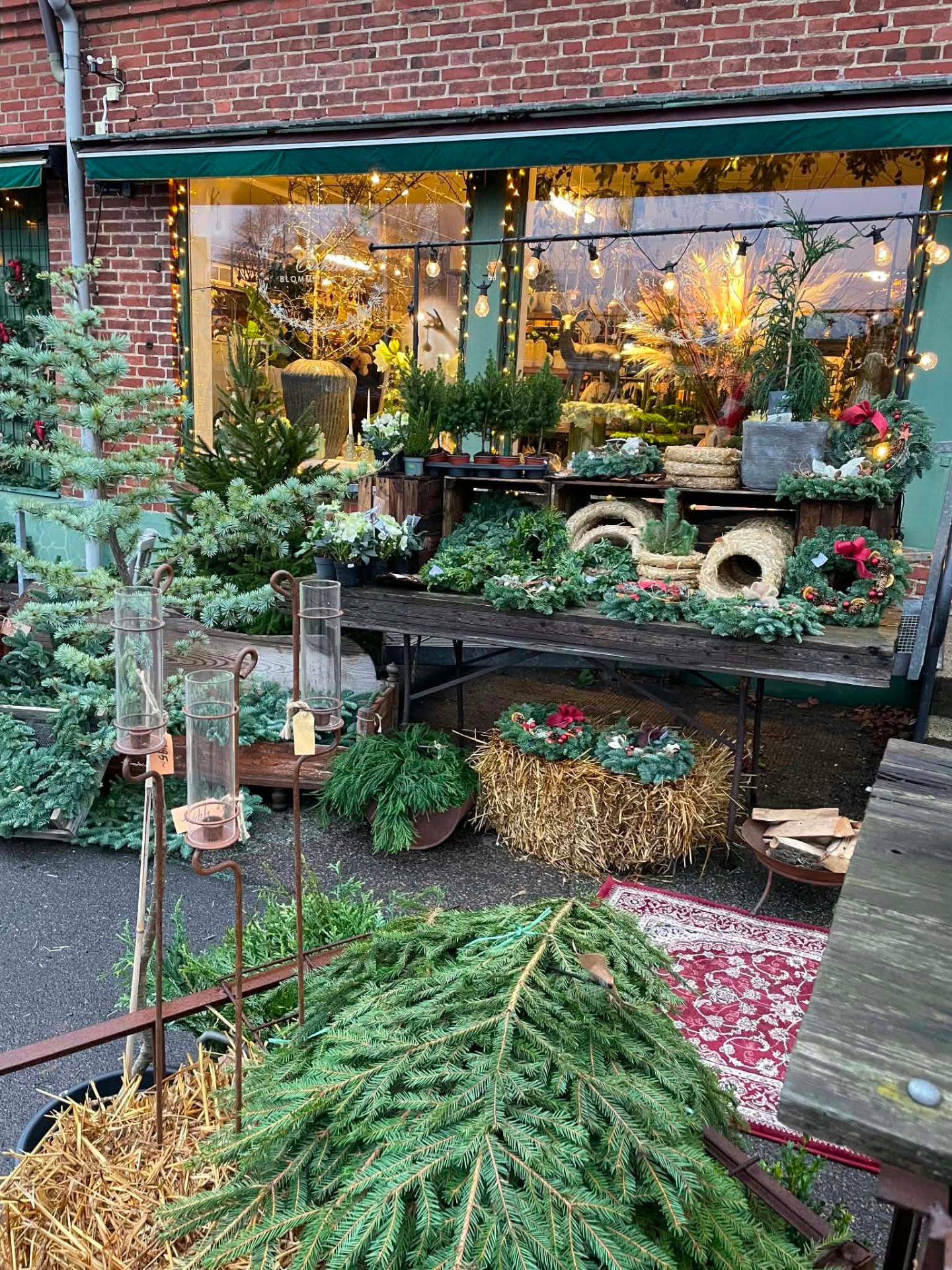 Julstämning vid butiken